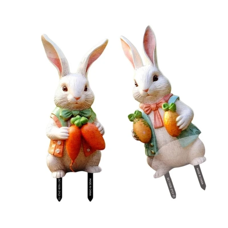 652F 2pcs Creative Rabbit Garden Stake for Festival Outdoor Decoration Lawn Insert Seasonal Yard Ornament PVC Accessory
652F 2pcs Creative Rabbit Garden Stake for Festival Outdoor Decoration Lawn Insert Seasonal Yard Ornament PVC Accessory