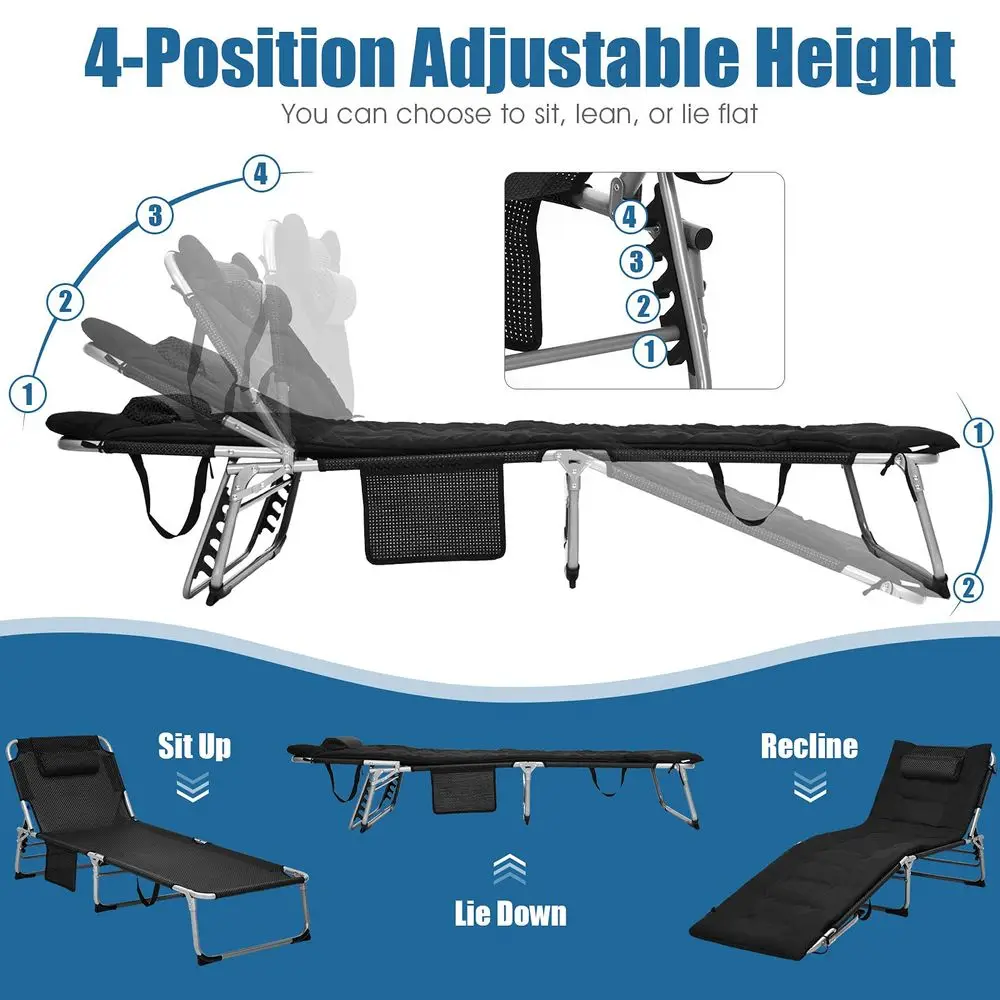 2Pack 2in1 Lounge Chair Chaise Lounger with Mattress, 4 Adjustable Position, Pillow, Side Pocket Beach Recliner for Sunbathing,
2Pack 2in1 Lounge Chair Chaise Lounger with Mattress, 4 Adjustable Position, Pillow, Side Pocket Beach Recliner for Sunbathing,