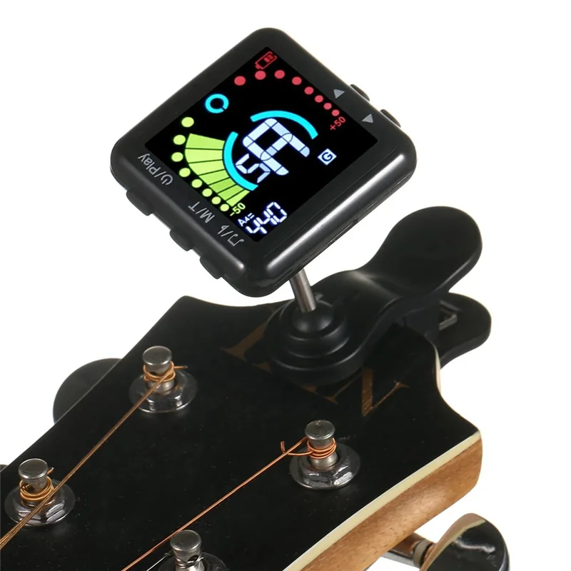 Guitar Tuner Rechargeable, Clip On Tuner With LCD Color Display With Guitar, Ukulele, Violin And Chromatic Tuning Modes Durable
Guitar Tuner Rechargeable, Clip On Tuner With LCD Color Display With Guitar, Ukulele, Violin And Chromatic Tuning Modes Durable