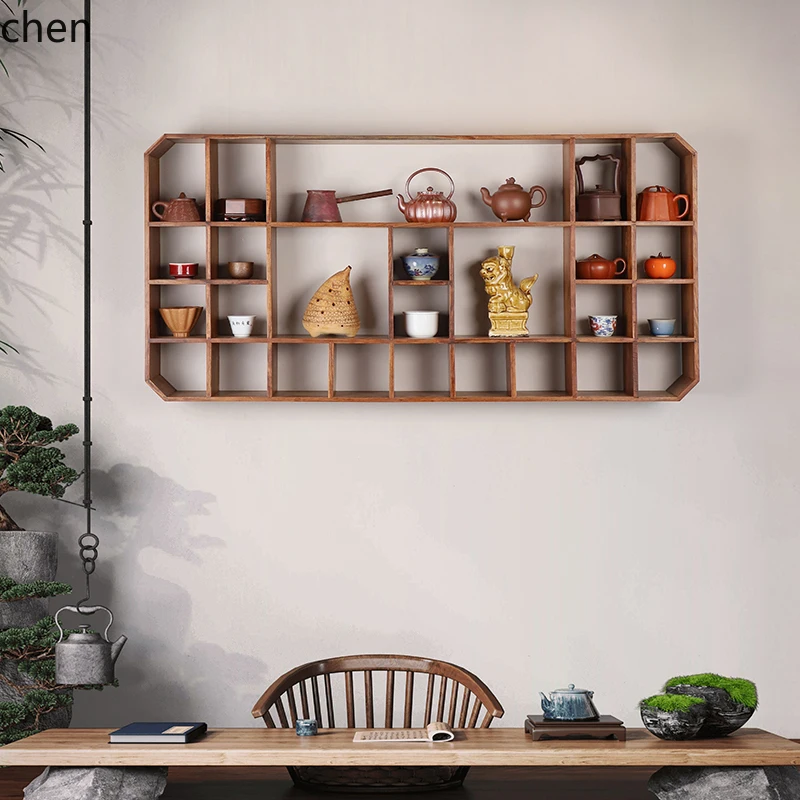 LXC Solid Wood Display Rack Tea Cup Display Rack Wall Storage Tea Art Multi-Treasure Cabinet Tea Space
LXC Solid Wood Display Rack Tea Cup Display Rack Wall Storage Tea Art Multi-Treasure Cabinet Tea Space