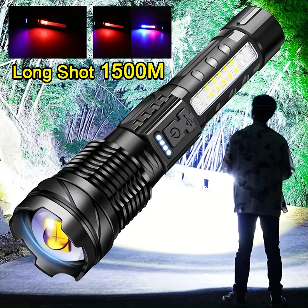 Ultra Powerful Flashlight USB Rrchargeable High Power Led Flashlights Torch Light with 7 Lighting Modes for Camping Hiking
Ultra Powerful Flashlight USB Rrchargeable High Power Led Flashlights Torch Light with 7 Lighting Modes for Camping Hiking
