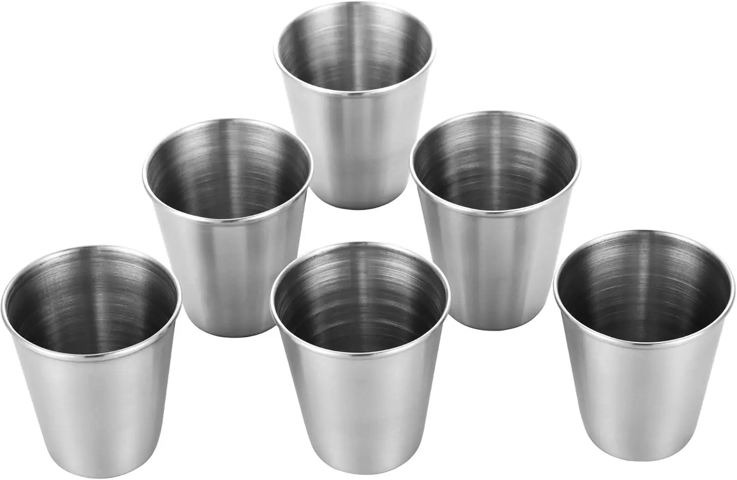 6 PCS 2 Ounce Stainless Steel Shot Cups Shot Glass Drinking Metal Shooters for Whiskey Tequila Liquor Barware Gift
6 PCS 2 Ounce Stainless Steel Shot Cups Shot Glass Drinking Metal Shooters for Whiskey Tequila Liquor Barware Gift