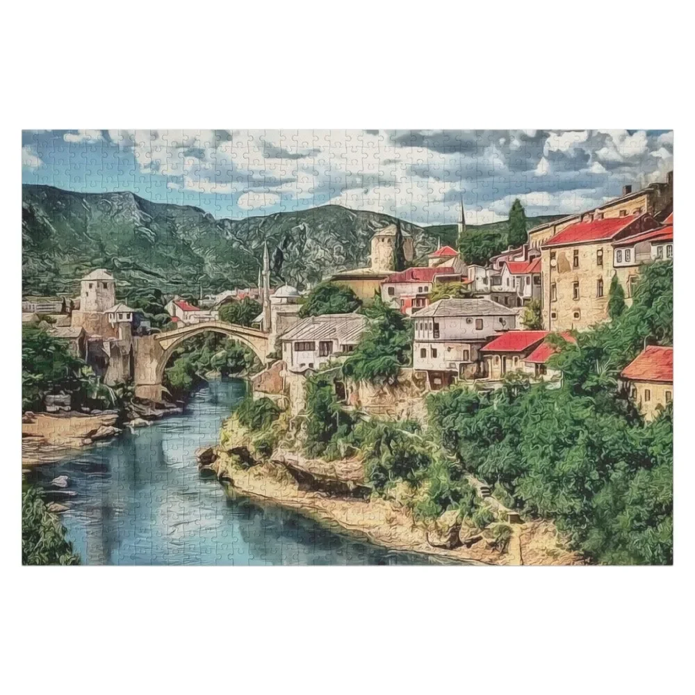 Mostar Old Bridge, Stari Most Bosnia Jigsaw Puzzle Custom Wooden Name Toys For Children Customizable Gift Puzzle
Mostar Old Bridge, Stari Most Bosnia Jigsaw Puzzle Custom Wooden Name Toys For Children Customizable Gift Puzzle