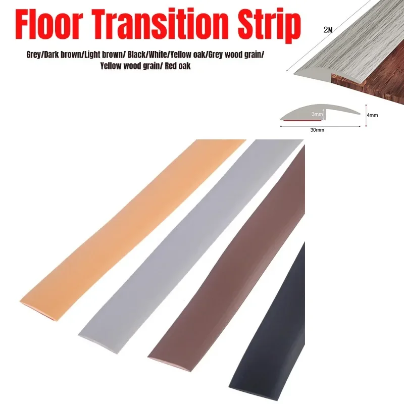 1PC Floor Transition Strip Self Adhesive Flat Laminate Floor Cover Strip 2M Home Improvement PVC Sealing Strip
1PC Floor Transition Strip Self Adhesive Flat Laminate Floor Cover Strip 2M Home Improvement PVC Sealing Strip