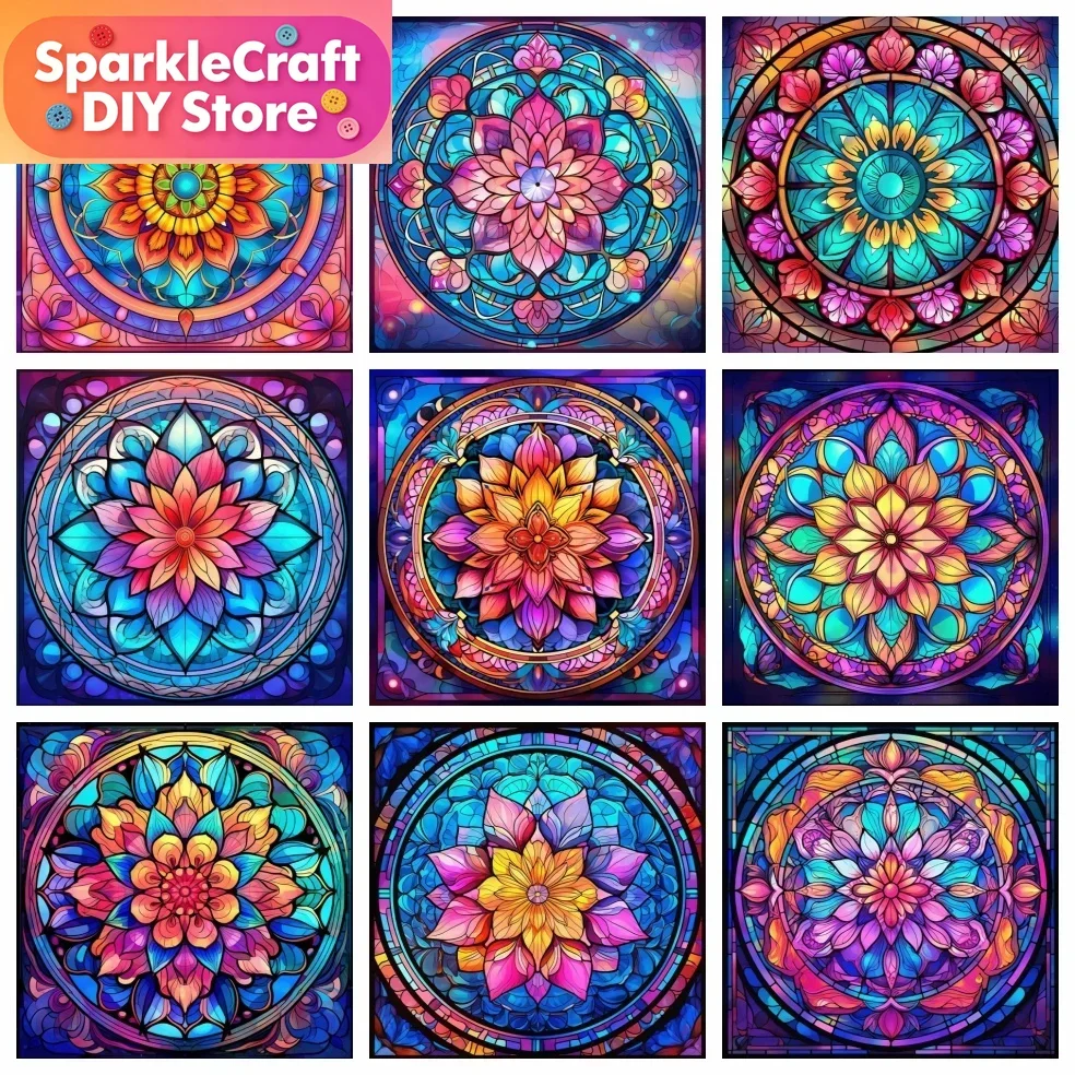 Diamond Painting Mandala Flower Cross Stitch Needlework Mosaic Embroidery Floral Full Square Round Home Decor
Diamond Painting Mandala Flower Cross Stitch Needlework Mosaic Embroidery Floral Full Square Round Home Decor