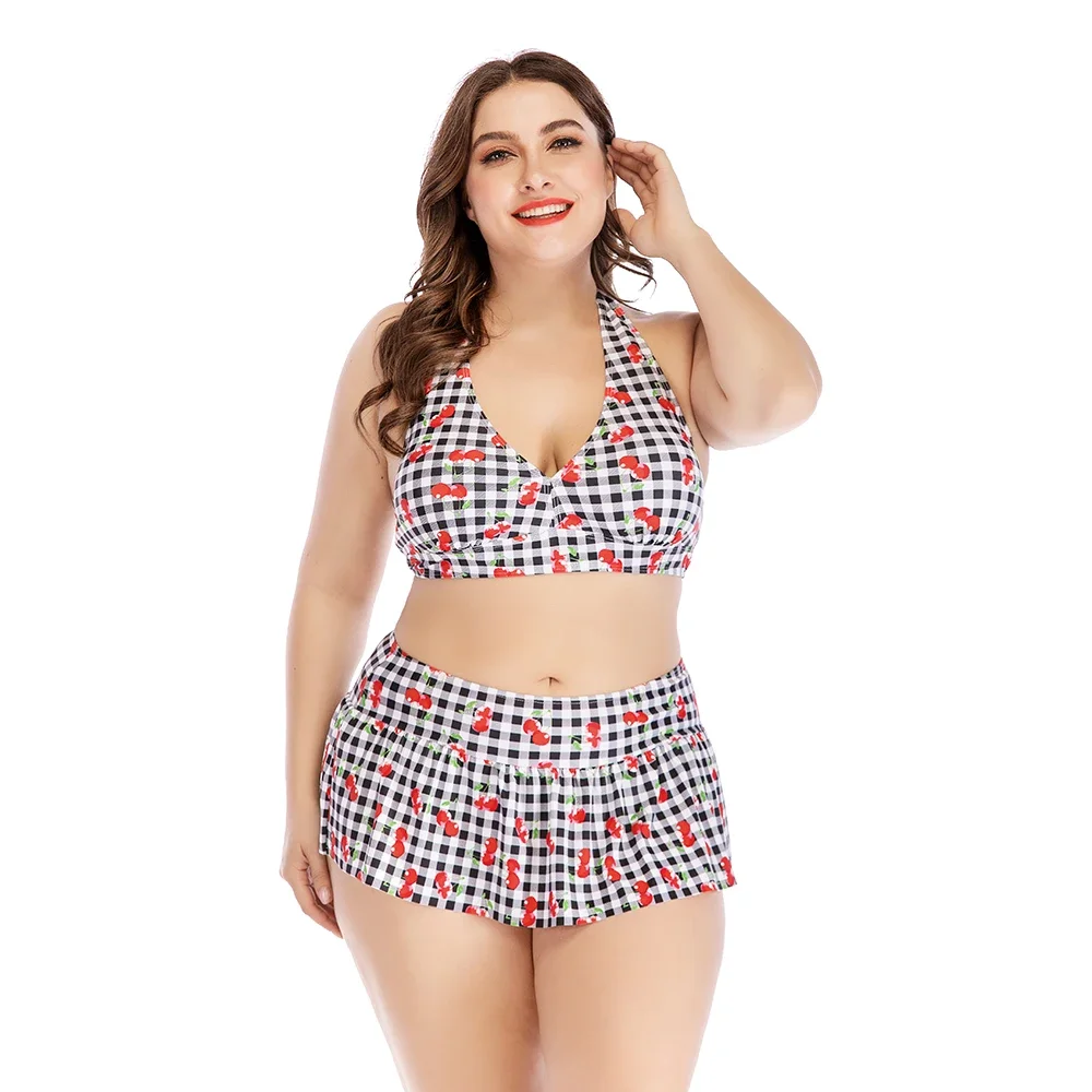 Plus Size Bikini Swimsuit Tankini Women High Waisted Push Up Two Piece Print Big Halter Swimwear 4XL for Chubby Ladies Biquinis
Plus Size Bikini Swimsuit Tankini Women High Waisted Push Up Two Piece Print Big Halter Swimwear 4XL for Chubby Ladies Biquinis