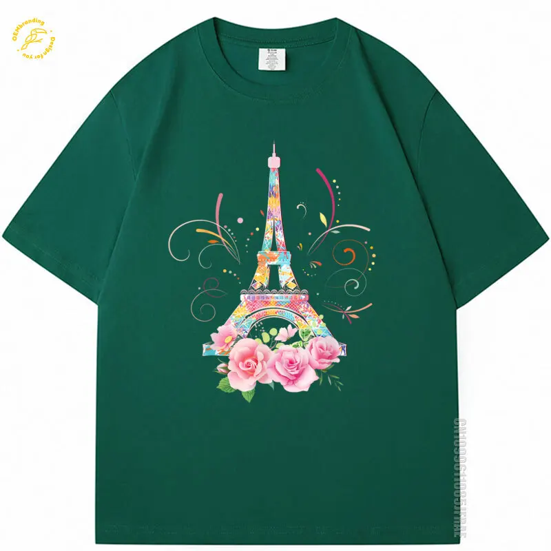 Colorful Eiffel Tower Of Paris In France Parisian Rose Oversized T-Shirt Luxury Brands T Shirt Homme Men's Shirts Short Sleeve
Colorful Eiffel Tower Of Paris In France Parisian Rose Oversized T-Shirt Luxury Brands T Shirt Homme Men's Shirts Short Sleeve