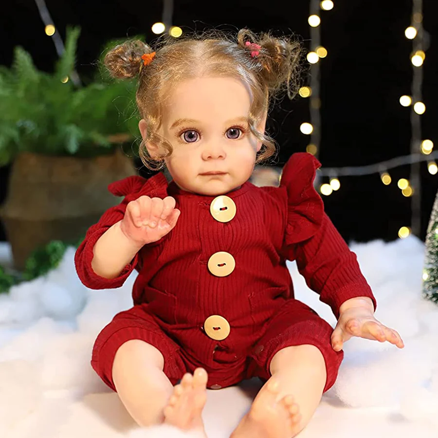 Rebirth Doll 20 inch Vinyl Doll Cute Girl Wearing Red Knitted Clothing Halloween/Thanksgiving/Christmas Gift Suitable for Children Aged 3 and Above
Rebirth Doll 20 inch Vinyl Doll Cute Girl Wearing Red Knitted Clothing Halloween/Thanksgiving/Christmas Gift Suitable for Children Aged 3 and Above