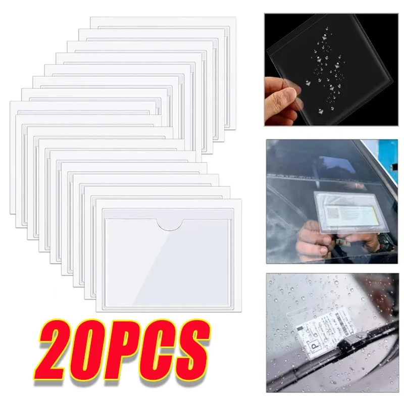 Self-adhesive Labels Stickers Parking Permit Transparent Card Holder Backed Plastic Card Holder Transparent Label Holder
Self-adhesive Labels Stickers Parking Permit Transparent Card Holder Backed Plastic Card Holder Transparent Label Holder