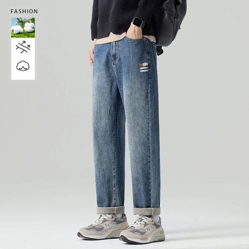 Tapered Jeans Men's Loose Vintage Fashionable Casual Haren Pants Youth Loose Comfortable Male Pocket Print Denim Pants
Tapered Jeans Men's Loose Vintage Fashionable Casual Haren Pants Youth Loose Comfortable Male Pocket Print Denim Pants