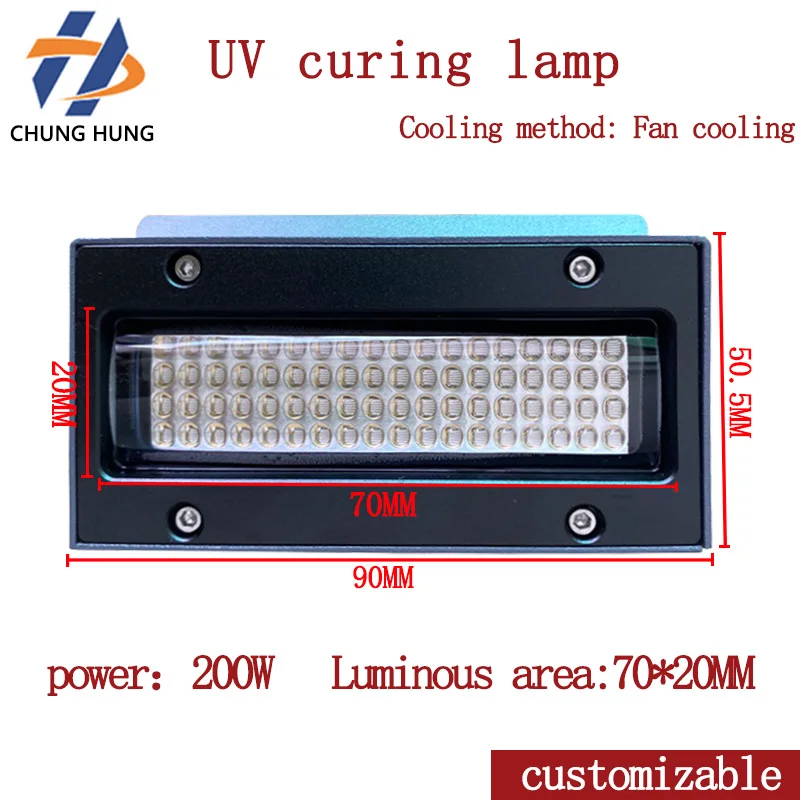 High power air-cooled UV lamp Epson i3200UV printer LED curing lamp 6045/6090NuoCaiUV flatbed printer UV curing lamp
High power air-cooled UV lamp Epson i3200UV printer LED curing lamp 6045/6090NuoCaiUV flatbed printer UV curing lamp