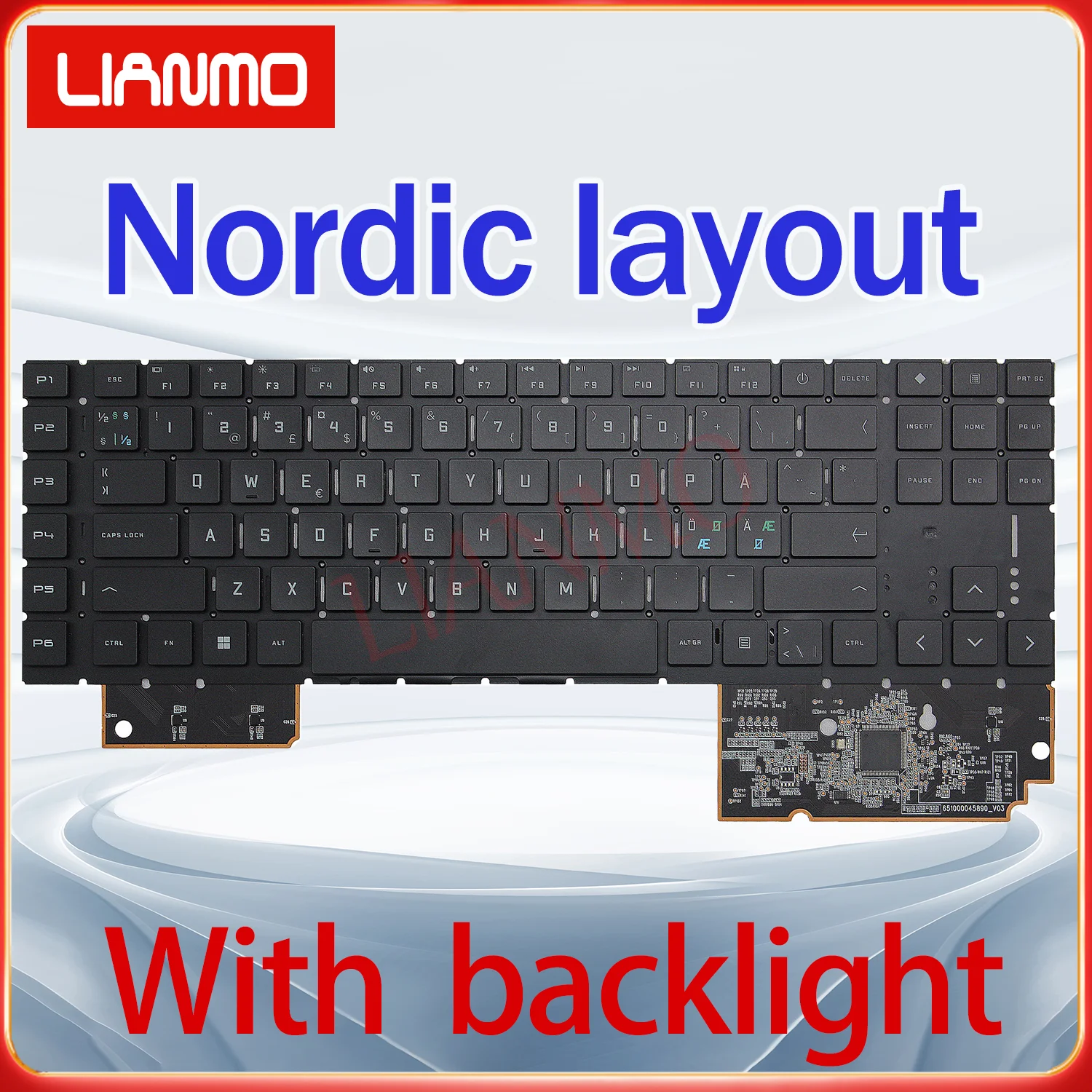 Nordic/Portuguese/Russian/Slovenia/Turkish/Ukrainian for HP TPN-Q266 Omen 7/8 PLUS 17-CK1001/1002 17-CM backlight keyboard
Nordic/Portuguese/Russian/Slovenia/Turkish/Ukrainian for HP TPN-Q266 Omen 7/8 PLUS 17-CK1001/1002 17-CM backlight keyboard