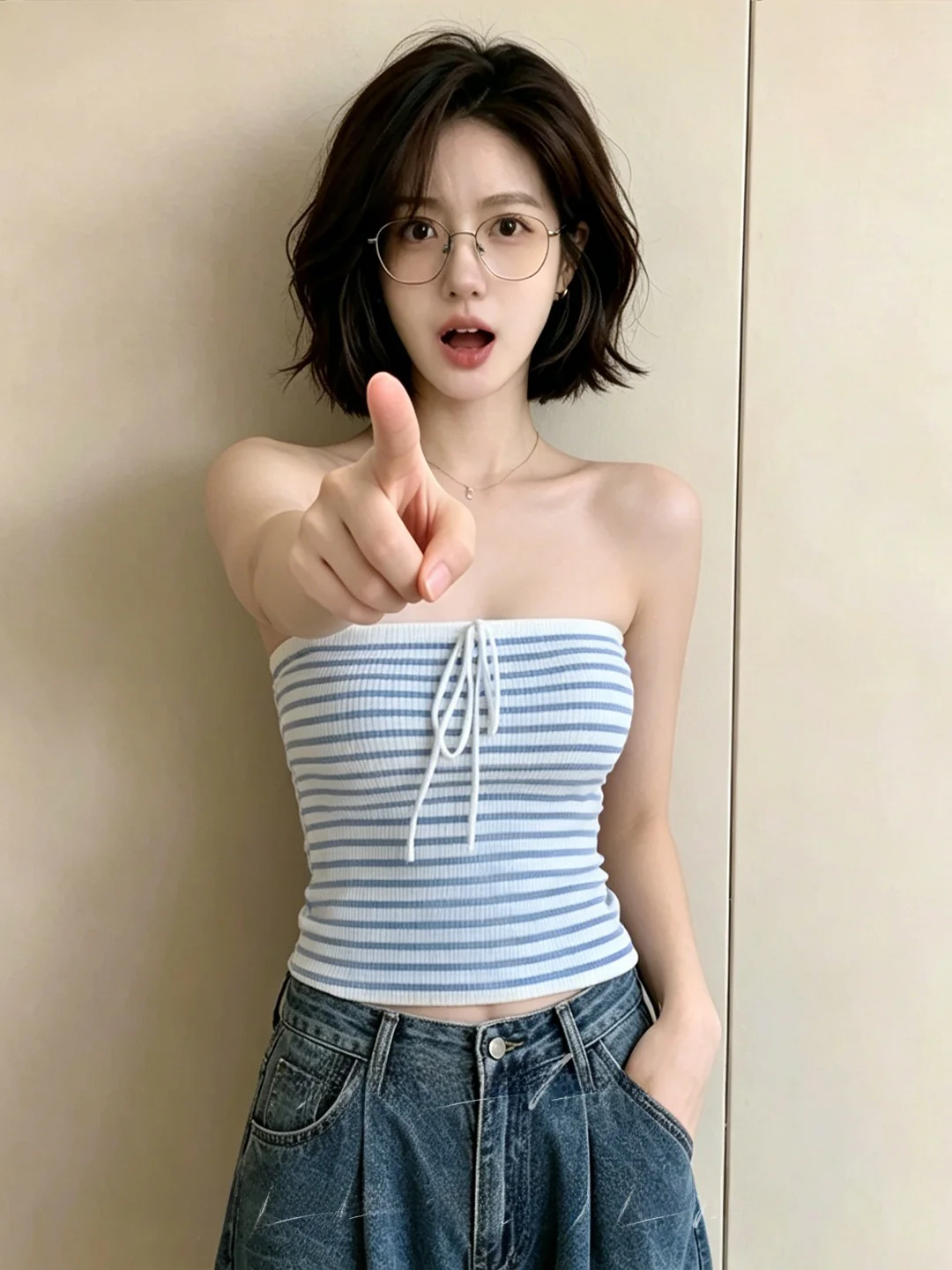 Blue Striped Tie-Detail Halter Vest Women's Summer New Style Pure Desire Short Outerwear Top Soft Polyester Fiber Commute Style
Blue Striped Tie-Detail Halter Vest Women's Summer New Style Pure Desire Short Outerwear Top Soft Polyester Fiber Commute Style