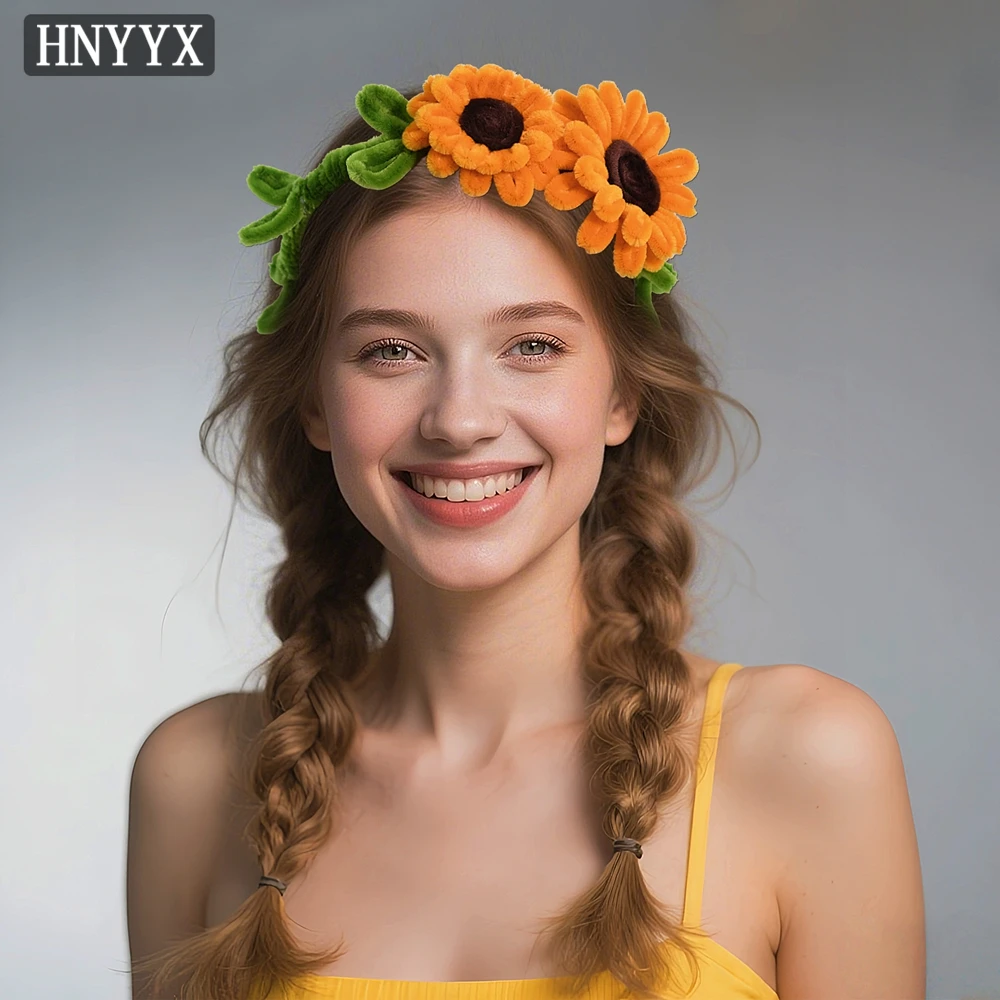 HNYYX Cartoon Sunflower Headband New Twist Stick Headdress Fancy Children Headpiece Halloween Handmade Hair Accessories A361
HNYYX Cartoon Sunflower Headband New Twist Stick Headdress Fancy Children Headpiece Halloween Handmade Hair Accessories A361
