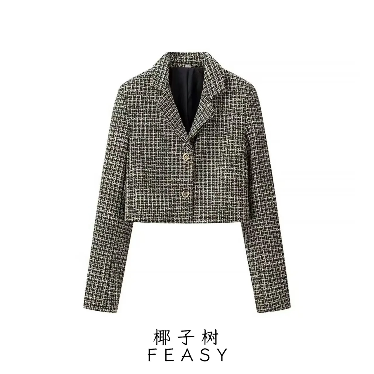 Женское уличное модное темпераментное короткое пальто, осень-зима, новый стиль, небольшой дизайн, торговля в Европе, США 
Женское уличное модное темпераментное короткое пальто, осень-зима, новый стиль, небольшой дизайн, торговля в Европе, США