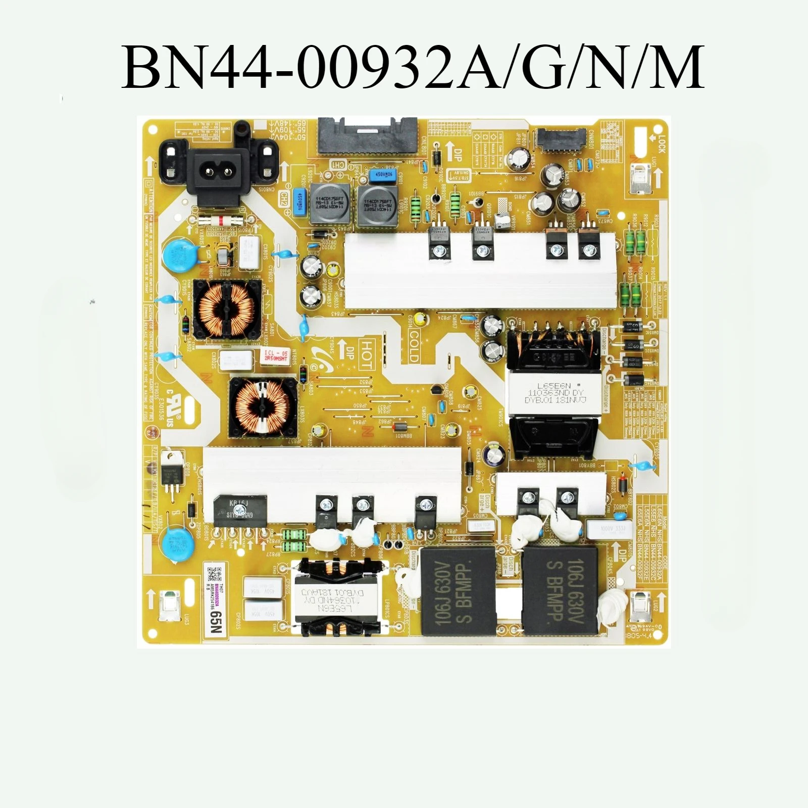 Original BN44-00932A/G/N/M Power Supply Board fits UN65TU7000FXZA UN65NU7300FXZC UN65NU7300FXZA UN65NU6950FXZA UN65NU6900FXZA TV
Original BN44-00932A/G/N/M Power Supply Board fits UN65TU7000FXZA UN65NU7300FXZC UN65NU7300FXZA UN65NU6950FXZA UN65NU6900FXZA TV