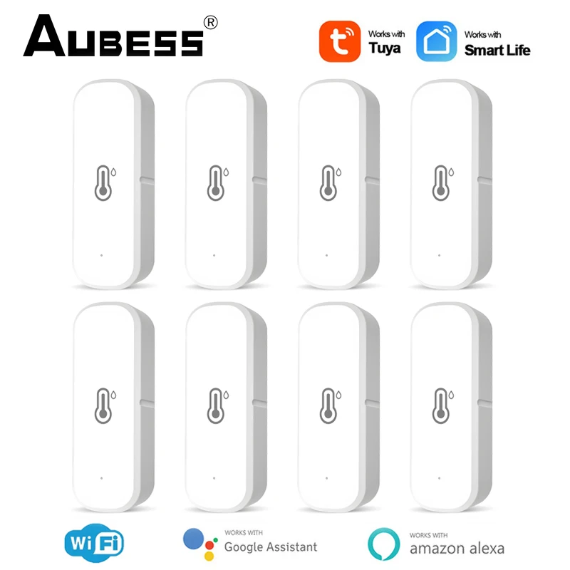 Tuya WiFi Temperature Humidity Sensor Thermometer Hygrometer Smart Home Security Alarm For Smart Life Alexa Google Assistant
Tuya WiFi Temperature Humidity Sensor Thermometer Hygrometer Smart Home Security Alarm For Smart Life Alexa Google Assistant