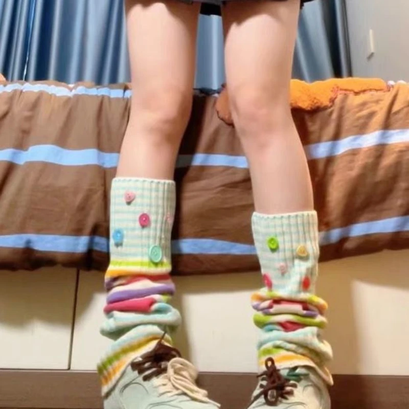 Красочные полосатые носки Millennial Hot Girl, контрастный цвет, вязаный шерстяной чехол для ног
Красочные полосатые носки Millennial Hot Girl, контрастный цвет, вязаный шерстяной чехол для ног