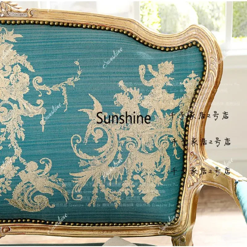 YEuropean neoclassical solid wood carving flower double sofa chair luxury fabric hotel furniture
YEuropean neoclassical solid wood carving flower double sofa chair luxury fabric hotel furniture