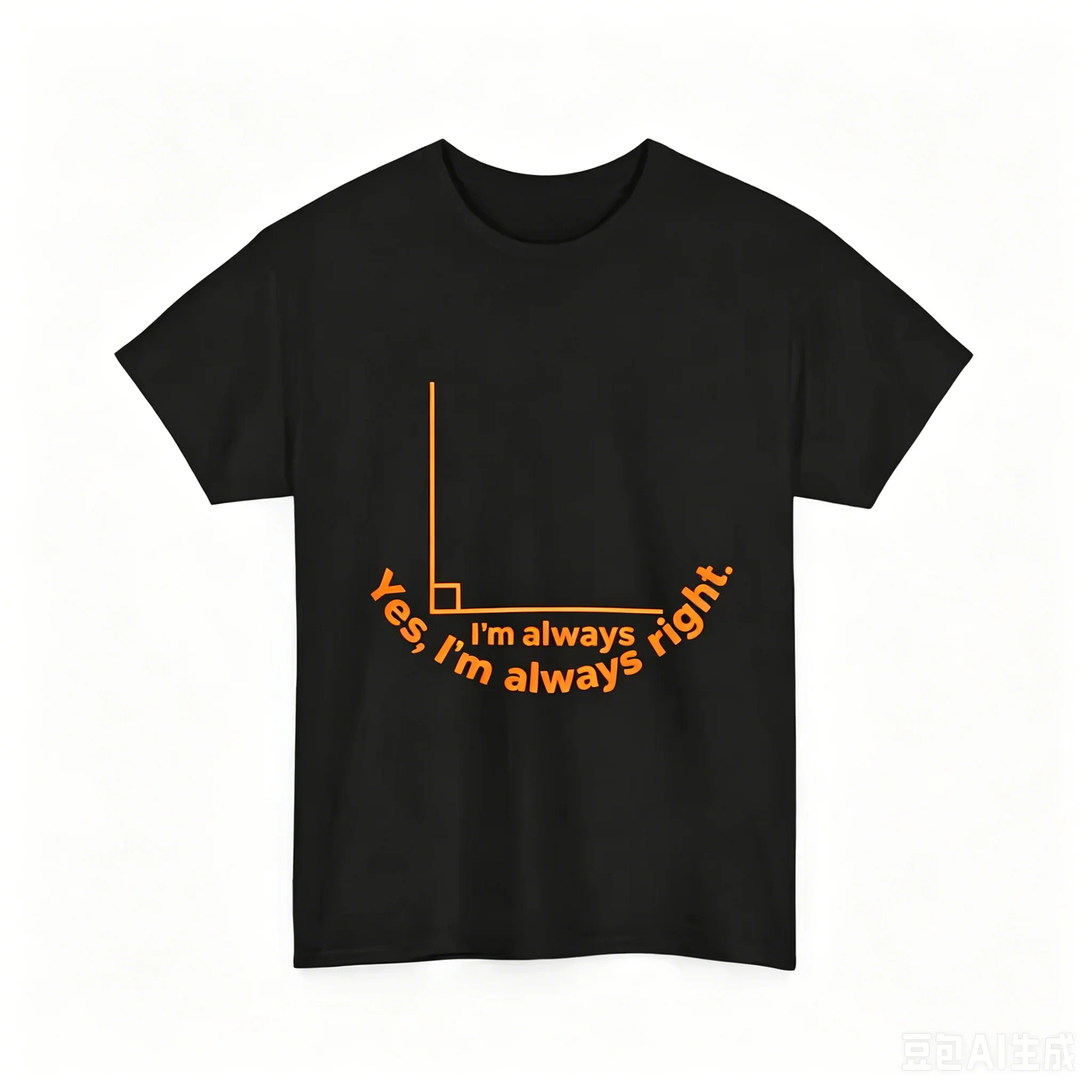 Yes I'm Always Right Funny Math T-Shirt Humorous Right Angle Geometry Tee
Yes I'm Always Right Funny Math T-Shirt Humorous Right Angle Geometry Tee