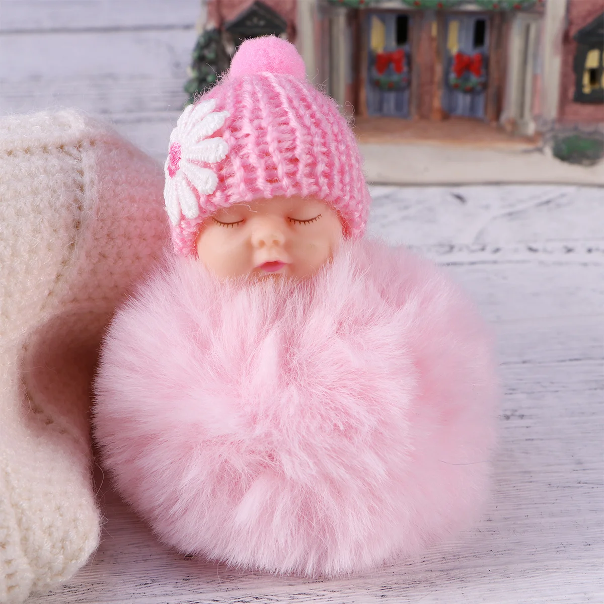 Sleep Ball Pompom Key Chain Pendant Soft Cute Accessory Bag Car Phone Charm Keyring Light Pink Easy Match Gift for Women 
Sleep Ball Pompom Key Chain Pendant Soft Cute Accessory Bag Car Phone Charm Keyring Light Pink Easy Match Gift for Women