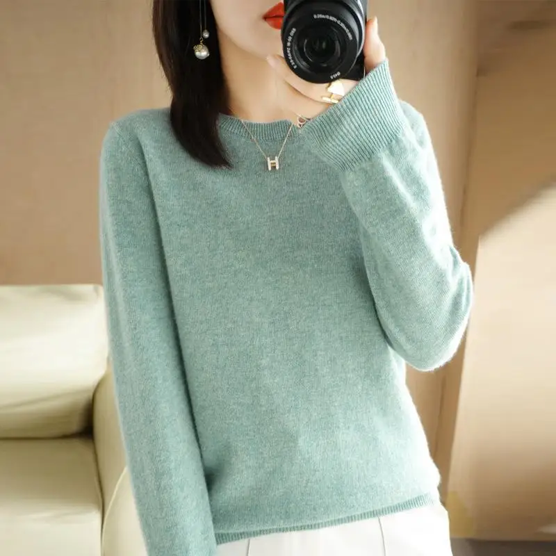 Warm Bottoming Shirts Korean Fashion Sweater Knitwear Soft Jumpers 2023 Women Sweater Spring Autumn Long Sleeve O-neck Pullovers
Warm Bottoming Shirts Korean Fashion Sweater Knitwear Soft Jumpers 2023 Women Sweater Spring Autumn Long Sleeve O-neck Pullovers
