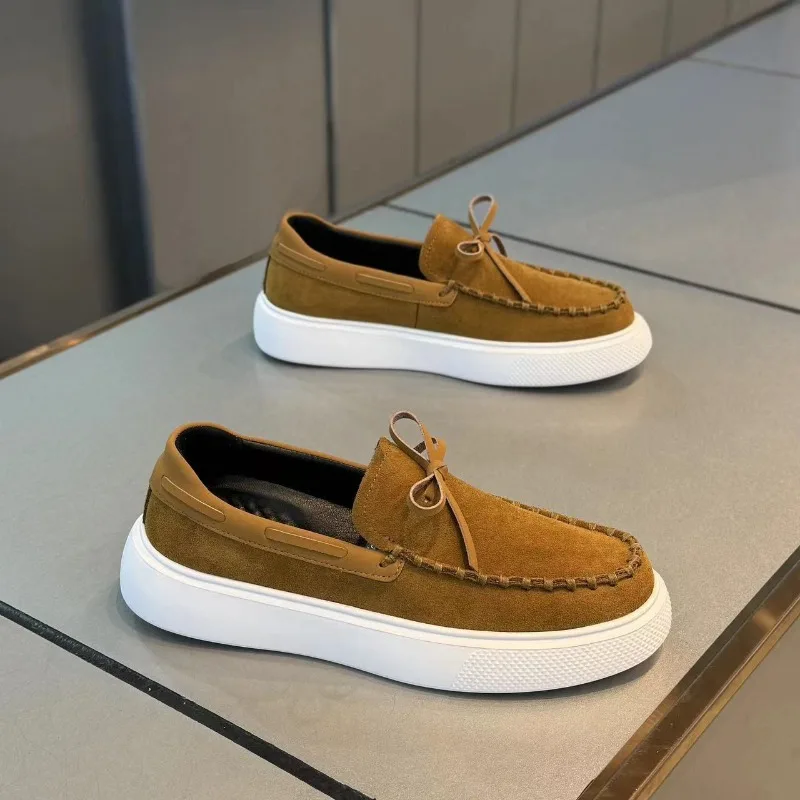 Mens Loafers Retro Fashion Suede Leather Flat Shoes Comfort Soft Dress Footwear Slip on Breathable Men Shoes Luxury Dress Shoe
Mens Loafers Retro Fashion Suede Leather Flat Shoes Comfort Soft Dress Footwear Slip on Breathable Men Shoes Luxury Dress Shoe