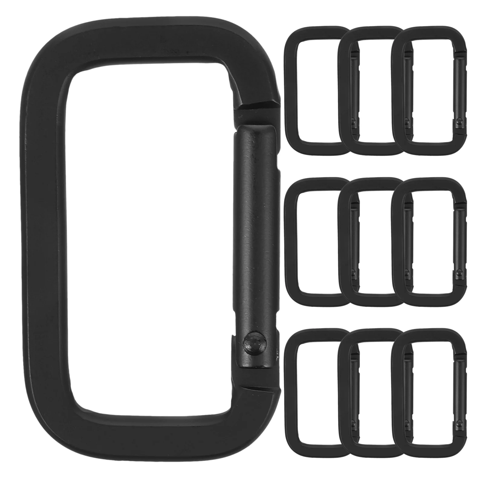 10 PCS Carabiner Climbing Buckle Portable Outdoor Square Black Mouth-shaped Travel
10 PCS Carabiner Climbing Buckle Portable Outdoor Square Black Mouth-shaped Travel