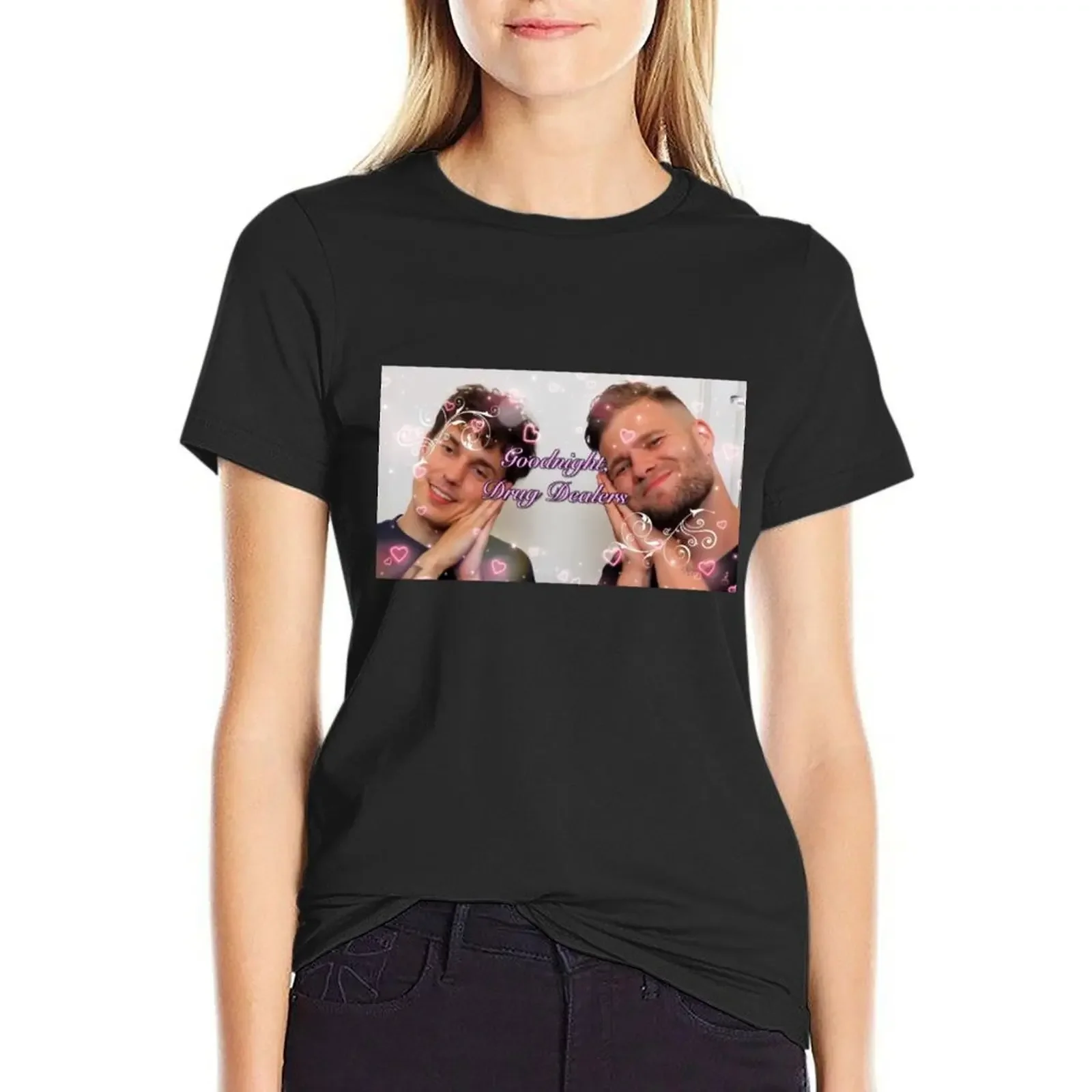 Goodnight Drug Dealers (Pink Hearts) - Kurtis Conner and Jacob Andrew Sharpe T-Shirt
Goodnight Drug Dealers (Pink Hearts) - Kurtis Conner and Jacob Andrew Sharpe T-Shirt