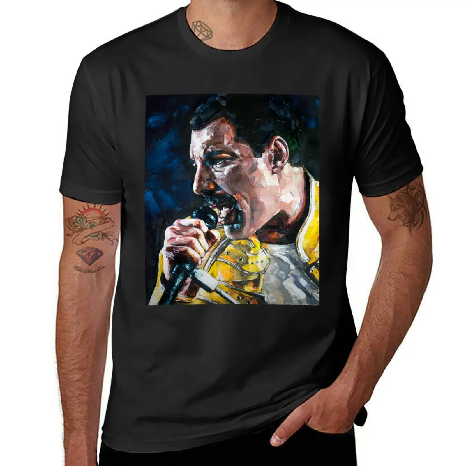 Freddie yellow jacket painting T-Shirt plus size tops plus sizes blanks hippie clothes Men's t-shirts
Freddie yellow jacket painting T-Shirt plus size tops plus sizes blanks hippie clothes Men's t-shirts