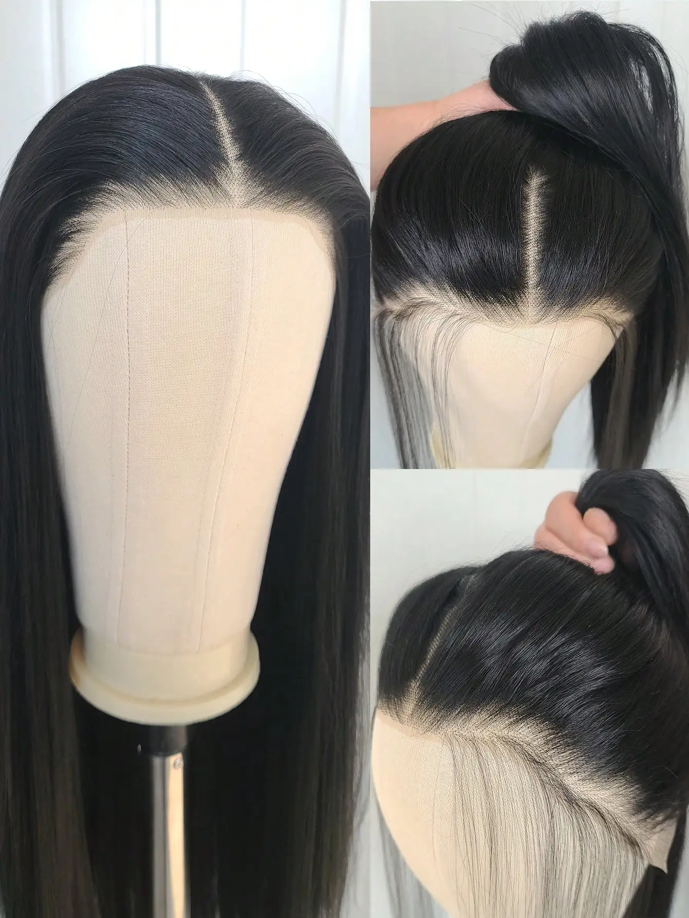 Black Lace Front Wigs for Fashion Women 26 Inches HD Long Straight 13*4 Natural Frontal Lace High Quality Synthetic in Daily Use
Black Lace Front Wigs for Fashion Women 26 Inches HD Long Straight 13*4 Natural Frontal Lace High Quality Synthetic in Daily Use