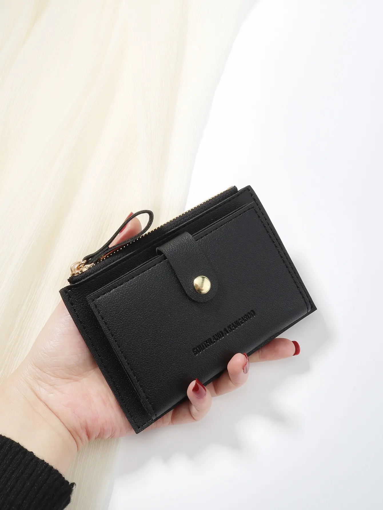 SOUTHLAND&KANGAROO Apricot Letter Detail Fold Over Small Wallet Pocket Wallet Small Bifold Slim Wallet Lightweight Portable Card
SOUTHLAND&KANGAROO Apricot Letter Detail Fold Over Small Wallet Pocket Wallet Small Bifold Slim Wallet Lightweight Portable Card