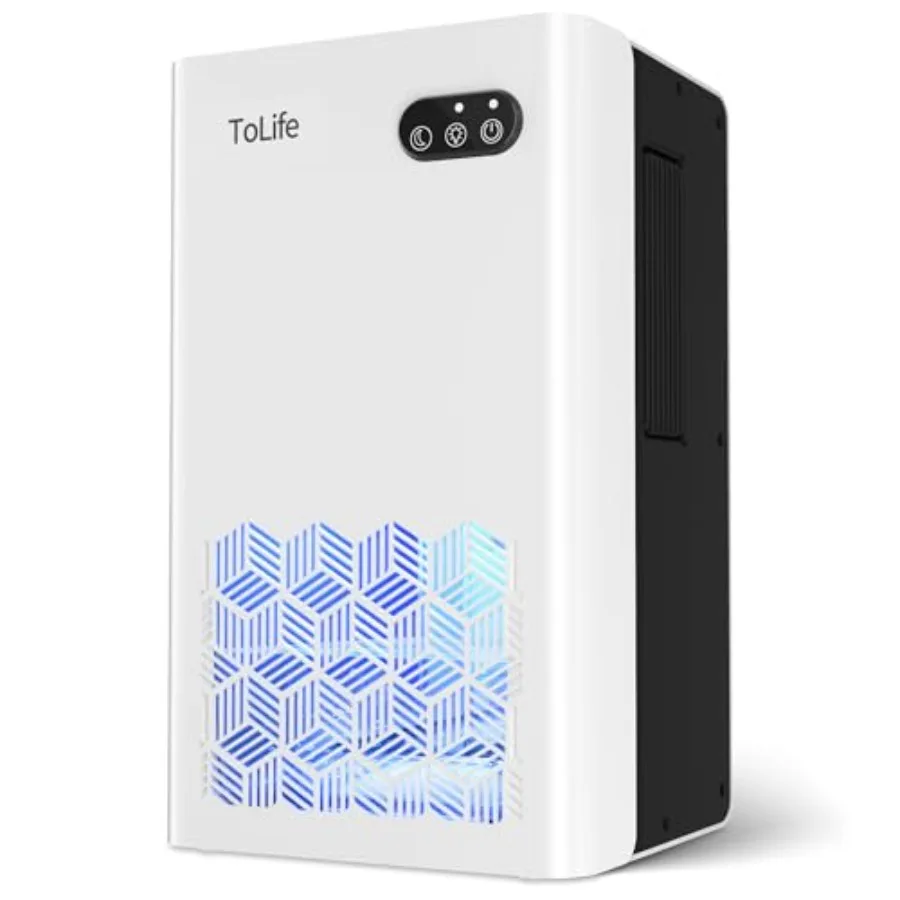 Dehumidifier for Home 1000 sq.ft Basement Bedroom Bathroom Use White Black Plastic 95 OZ Tank Auto Shut Off 7 Colors LED Light
Dehumidifier for Home 1000 sq.ft Basement Bedroom Bathroom Use White Black Plastic 95 OZ Tank Auto Shut Off 7 Colors LED Light