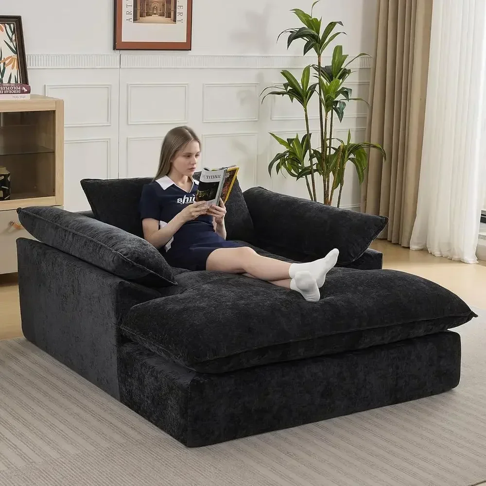 Oversized 69 Grey Chenille Lounge Chair with Metal Springs, Indoor Sofa Bed, Reading Chair with Ottoman, Suitable for Living Roo
Oversized 69 Grey Chenille Lounge Chair with Metal Springs, Indoor Sofa Bed, Reading Chair with Ottoman, Suitable for Living Roo