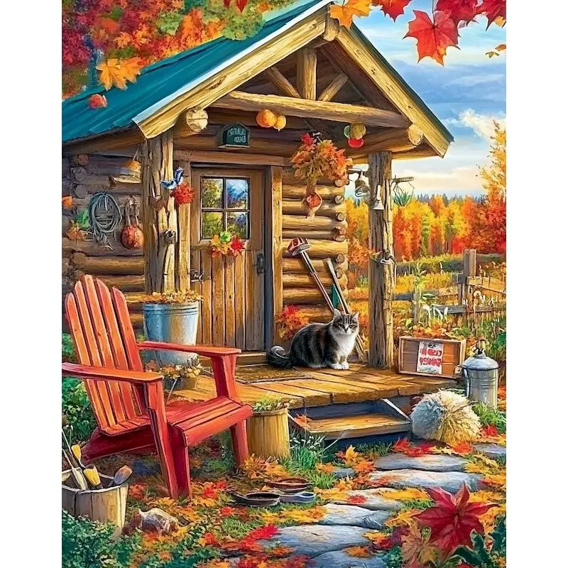 RUOPOTY 5d Diy Diamond Painting Evening Wooden House Full Round/Square Diamond Embroidery For Adult Home Decor Landscape Gift
RUOPOTY 5d Diy Diamond Painting Evening Wooden House Full Round/Square Diamond Embroidery For Adult Home Decor Landscape Gift