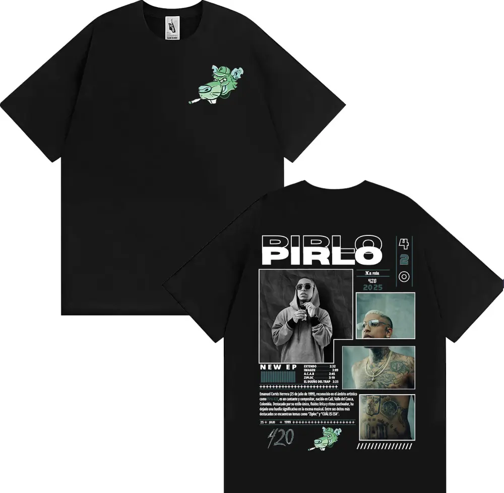 Rapper Pirlo Music Album Tour Graphic T Shirts Men Women Fashion Hip Hop Streetwear T-shirt Casual O-Neck Oversized T Shirt Tops
Rapper Pirlo Music Album Tour Graphic T Shirts Men Women Fashion Hip Hop Streetwear T-shirt Casual O-Neck Oversized T Shirt Tops