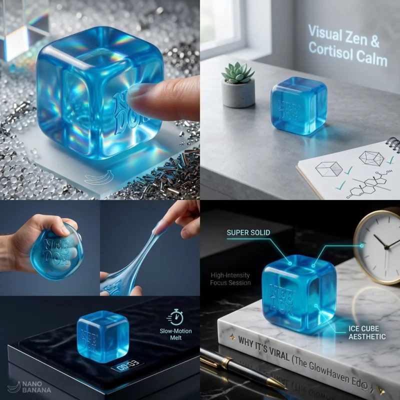 Nice Cube Stress Relief Toy | Malt Sugar Squishy Ice Cube | Aesthetic Fidget Block for Anxiety | Sensory Hand Therapy SqueezeToy
Nice Cube Stress Relief Toy | Malt Sugar Squishy Ice Cube | Aesthetic Fidget Block for Anxiety | Sensory Hand Therapy SqueezeToy