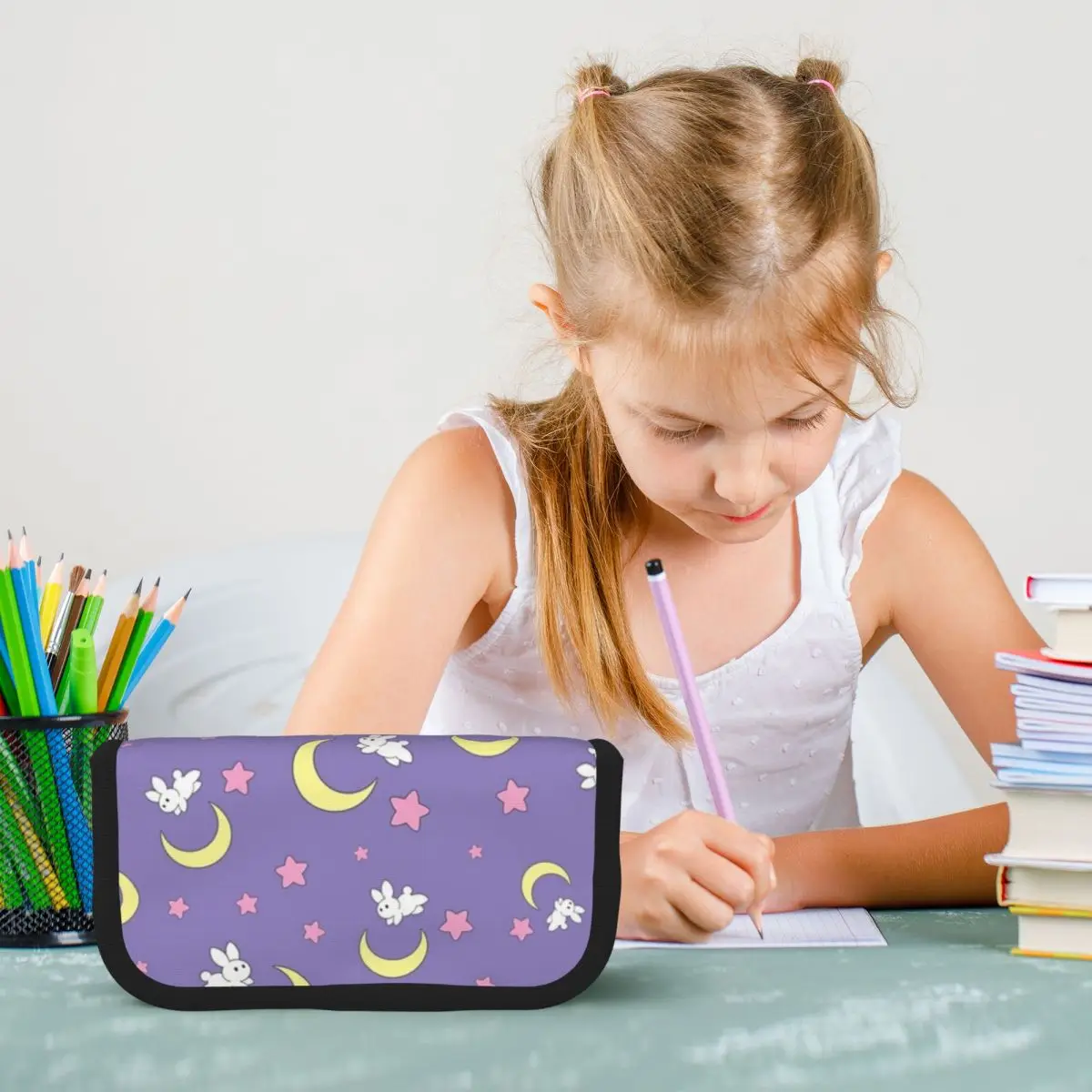 Rabbit Of The Moon Pencil Cases Pencil Pouch Big Capacity Pen Box Pencil Bag for Boy Girl Gifts
Rabbit Of The Moon Pencil Cases Pencil Pouch Big Capacity Pen Box Pencil Bag for Boy Girl Gifts