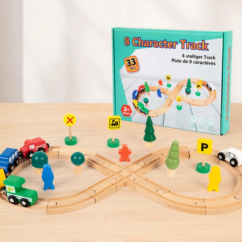 Wooden Hands-On Brain Teaser Train Set, Track Car Toy Kit, Desktop 3D Railway Tool, Christmas Gift
Wooden Hands-On Brain Teaser Train Set, Track Car Toy Kit, Desktop 3D Railway Tool, Christmas Gift