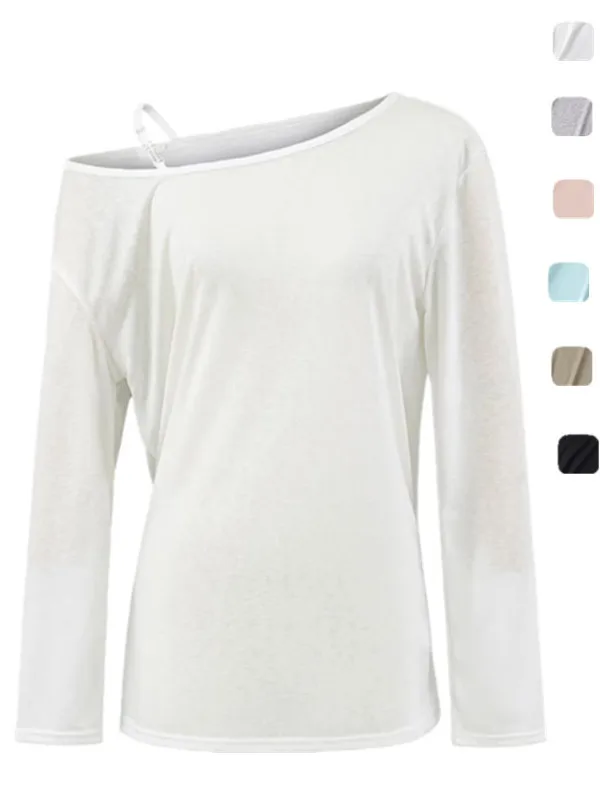 American Sle Spicy Girl Солнцезащитная одежда Дизайн Sensation oulder Свободная футболка Lazy Sle Long Sve All Match Ba...
American Sle Spicy Girl Солнцезащитная одежда Дизайн Sensation oulder Свободная футболка Lazy Sle Long Sve All Match Ba...