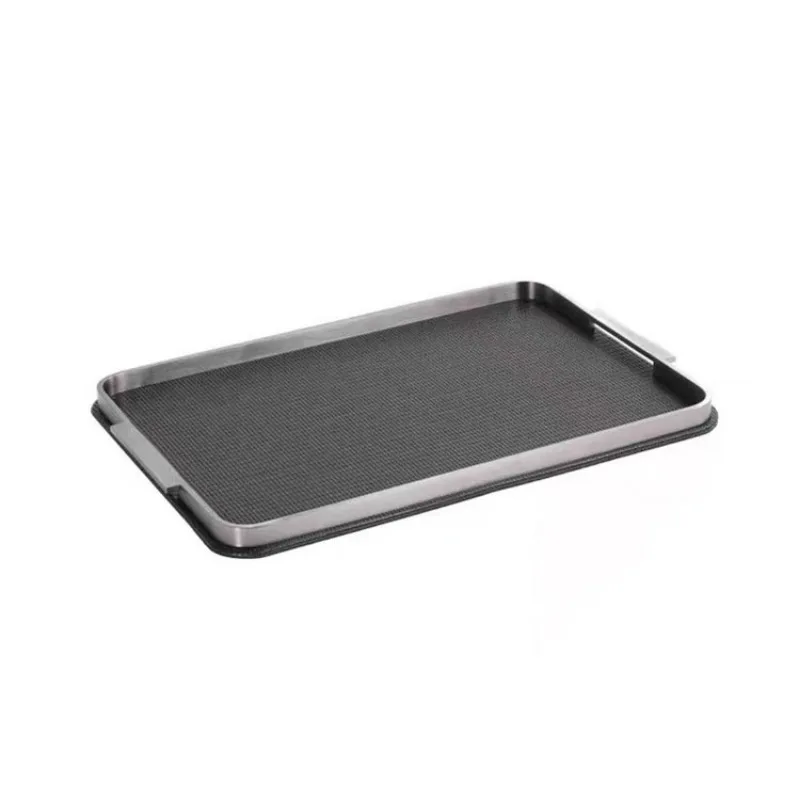 Modern light luxury leather metal tray model room living room coffee table dining table study desktop storage decoration
Modern light luxury leather metal tray model room living room coffee table dining table study desktop storage decoration
