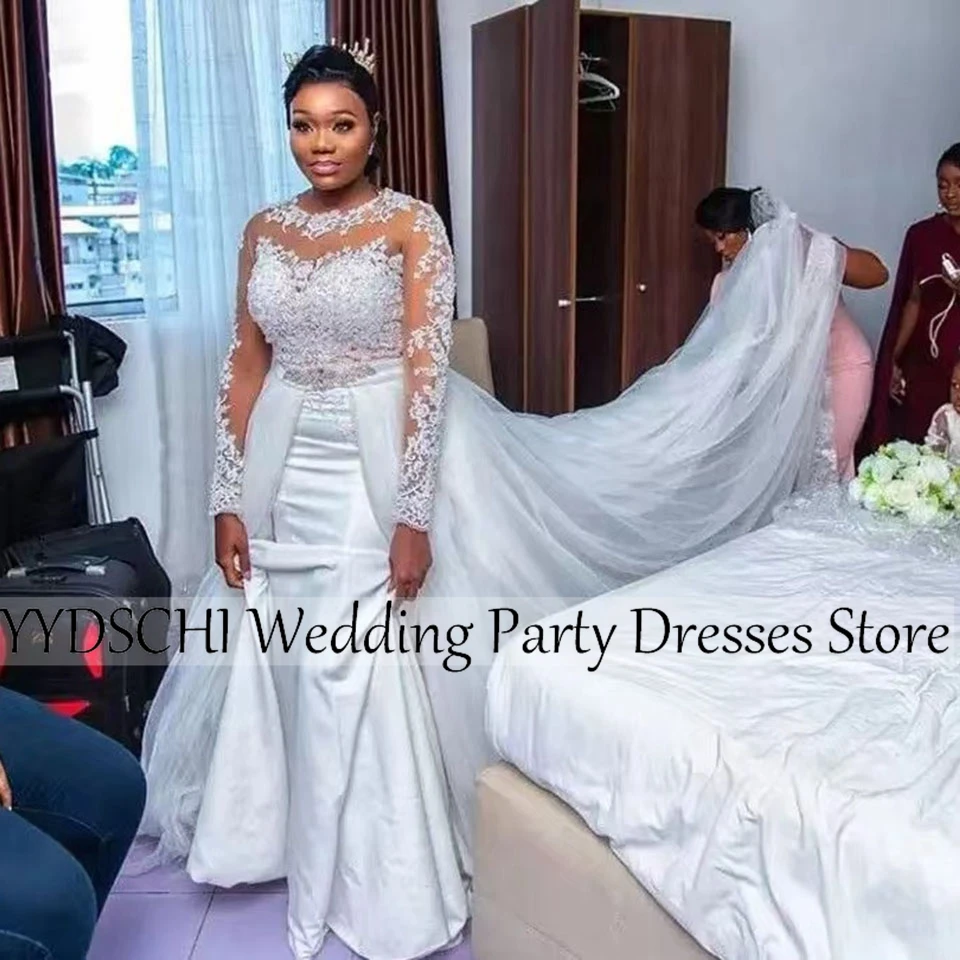 Luxury Wedding Dresses 2023 Bridal Dresses Gown O-Neck Sexy Beading Dress White Mermaid/Trumpet Backless Long Sleeve For Women
Luxury Wedding Dresses 2023 Bridal Dresses Gown O-Neck Sexy Beading Dress White Mermaid/Trumpet Backless Long Sleeve For Women