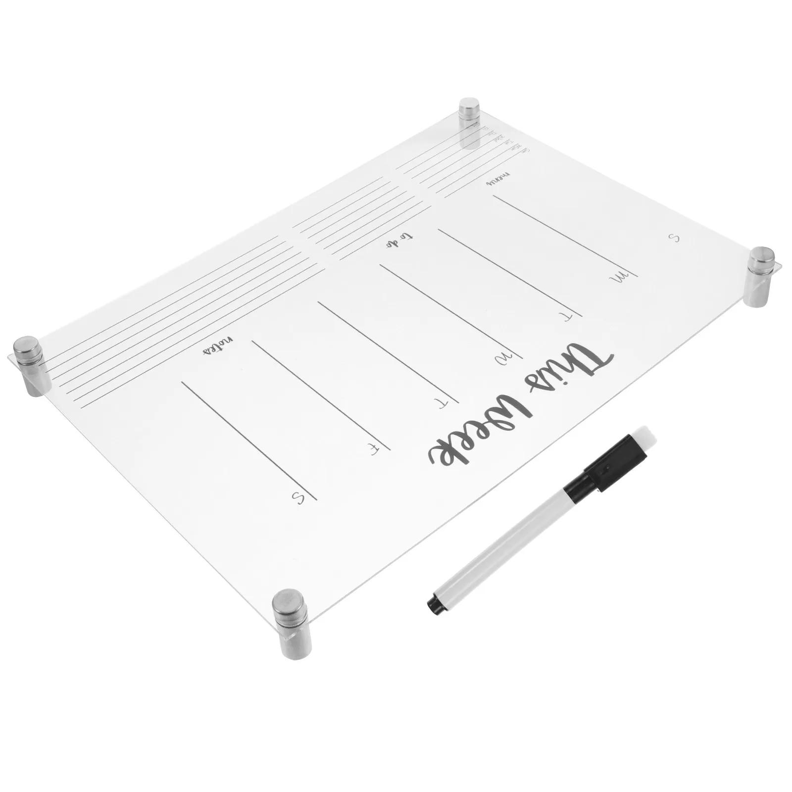 1Set Acrylic Memo Board Erasable Weekly Calendar for Wall Fridge Minimalist Monthly Planner Dry Erase Board Set Creative Display
1Set Acrylic Memo Board Erasable Weekly Calendar for Wall Fridge Minimalist Monthly Planner Dry Erase Board Set Creative Display