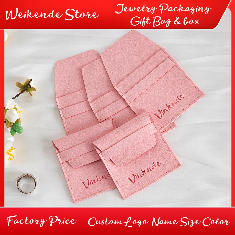 Custom Logo Luxury Jewellery Packaging Pouches Soft Microfiber Envelope Flap Jewelry Gift Bag for Ring Earring Bracelet Bangle
Custom Logo Luxury Jewellery Packaging Pouches Soft Microfiber Envelope Flap Jewelry Gift Bag for Ring Earring Bracelet Bangle