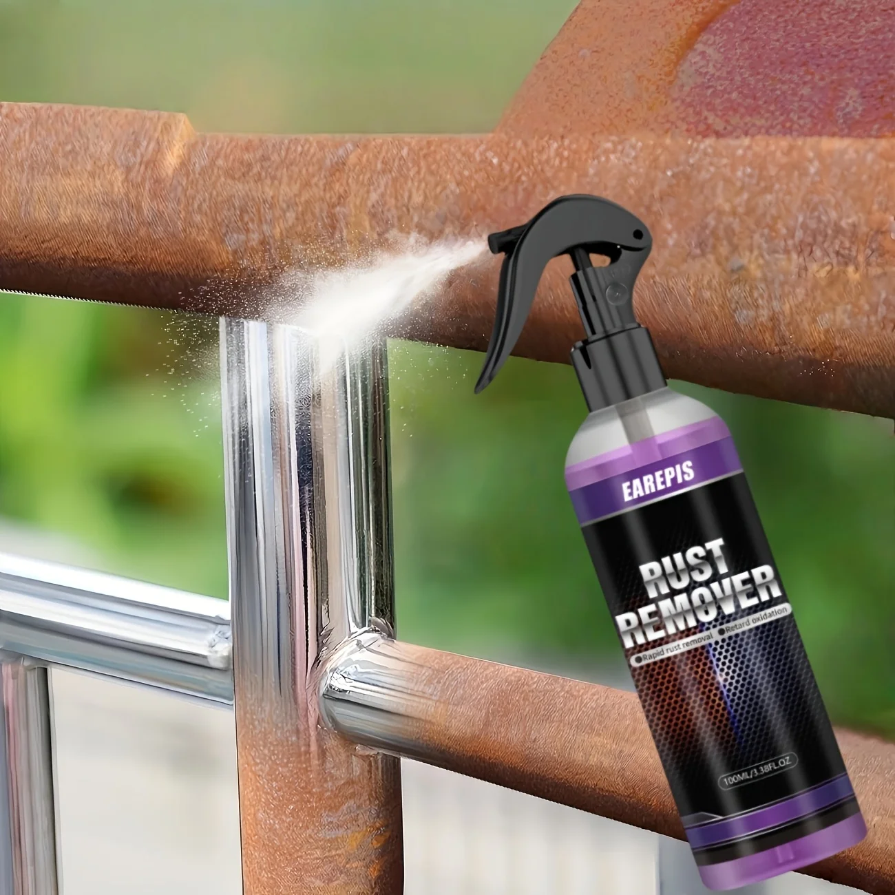 100ml Rust Remover Spray - Dissolves Tire Rust,Protects Wheels & Brake Drums,Ideal for Home Dust-Free Metal Surfaces, Appliances
100ml Rust Remover Spray - Dissolves Tire Rust,Protects Wheels & Brake Drums,Ideal for Home Dust-Free Metal Surfaces, Appliances