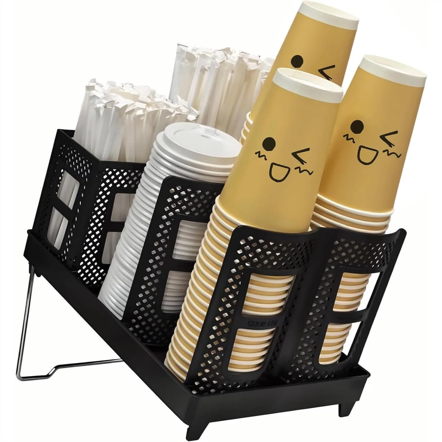 Coffee Cup Holder Organizer Unbreakable 2-IN-1 Adjustable Paper Cup and Lid Holder with Straw Organizer for Countertop Coffee
Coffee Cup Holder Organizer Unbreakable 2-IN-1 Adjustable Paper Cup and Lid Holder with Straw Organizer for Countertop Coffee