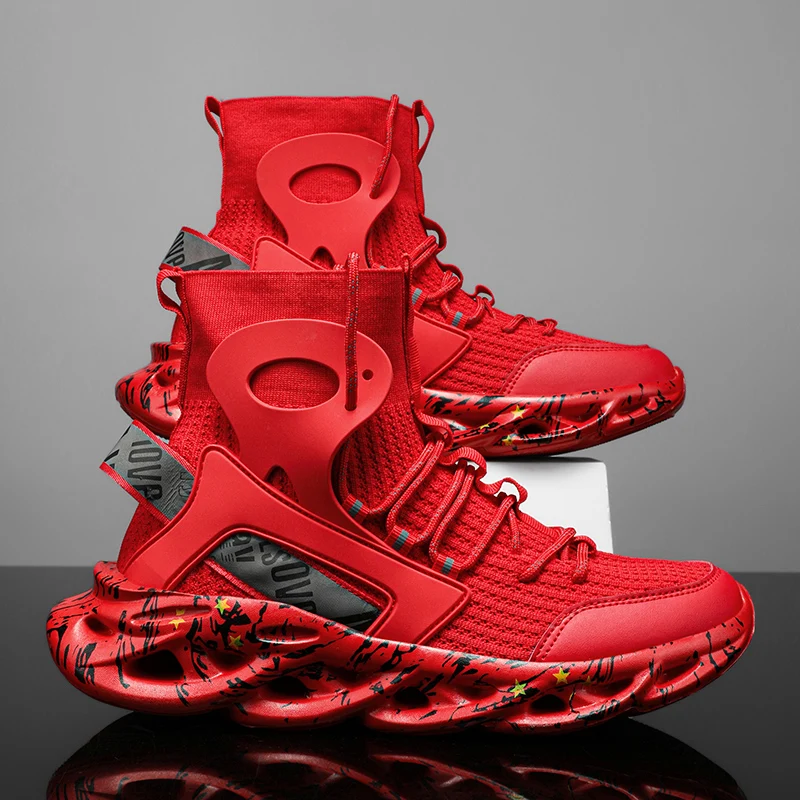 High Top Red Sports Shoes Man Big Size 46 Knit Breathable Men Casual Sneakers Fashion Lightweight Socks Shoes Men Designer Shoes
High Top Red Sports Shoes Man Big Size 46 Knit Breathable Men Casual Sneakers Fashion Lightweight Socks Shoes Men Designer Shoes