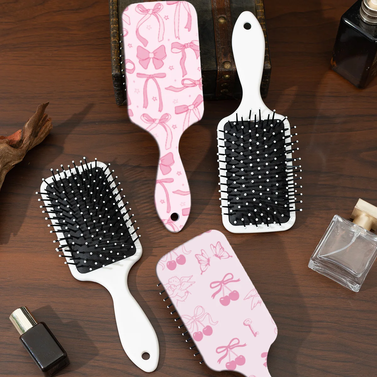 Bow cushion comb, cute and portable hair comb for bears, travel massage scalp hair brush
Bow cushion comb, cute and portable hair comb for bears, travel massage scalp hair brush