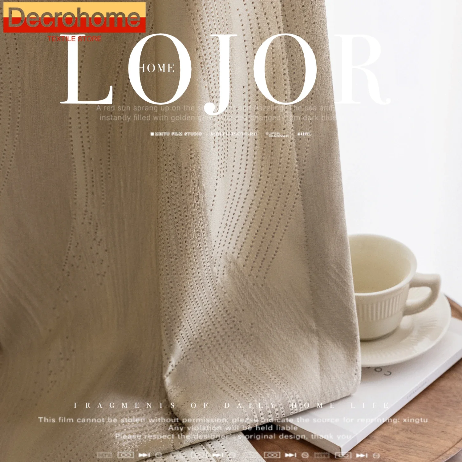 Custom Diamond Jacquard Champagne Beige Thickened Blackout Curtains for Living Room Bedroom French Window Balcony Window
Custom Diamond Jacquard Champagne Beige Thickened Blackout Curtains for Living Room Bedroom French Window Balcony Window