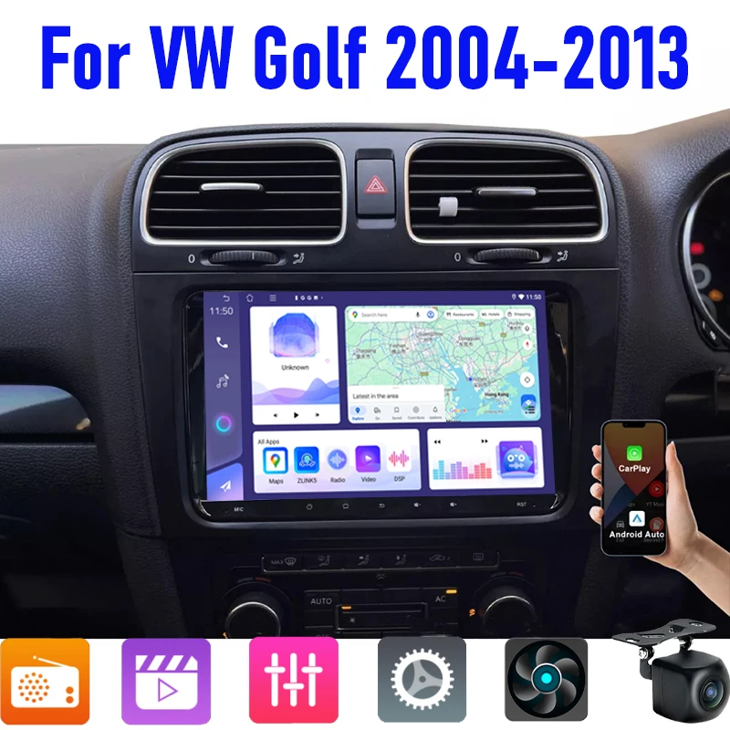 9'' For VW Golf 2004-2013 Car Radio Head Unit Wireless Carplay Apple Android13 Auto Intelligent System Multimedia Player GPS BT
9'' For VW Golf 2004-2013 Car Radio Head Unit Wireless Carplay Apple Android13 Auto Intelligent System Multimedia Player GPS BT